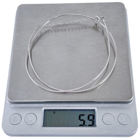 Adjustable Snake Chain Necklace | Sterling Silver 925 16"-18" - Picture 3 of 3